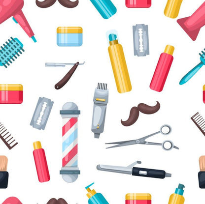 Tela Antifluido para Uniformes de Barberos y Peluqueros