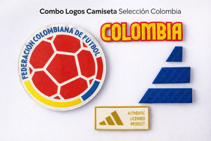 Combo Logos Camiseta Selección Colombia