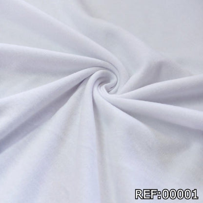 Franela Doble Punto Blanca Polialgodon x Metros