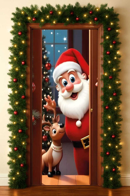 Funda Confeccionadas Navideña Para Puertas de 200cm x 80cm
