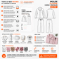 Molde de Pijama Camisa y Pantalón en PDF