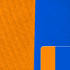 Toalla Microfibra Doble Faz x Metros - NARANJA / AZUL REY