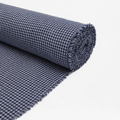 TELA-CAROLINA-POLIESTER-CUADRO-PEQUENO-COLOR-AZUL-OSCURO