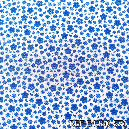 TELA-DACRON-FLORES-WILMEZ-BLANCO-COLOR-FLOR-AZUL-REY-E4330-571