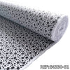 Dacrón Flores Wilmez Blanco x Rollo - Flor Negra E4330-51