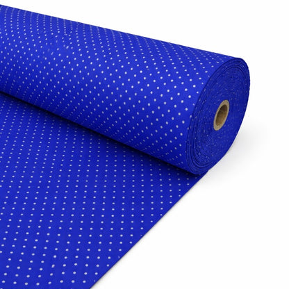 TELA-DACRON-POLIESTER-PUNTOS-COLOR-AZUL-REY