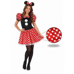 Tela Satín de Disfraz Minnie Roja x Metros