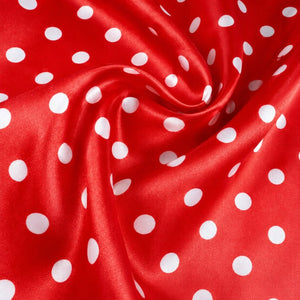 Tela Satín de Disfraz Minnie Roja x Rollo