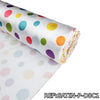 Tela Disfraz Payaso Multicolor Blanco x Rollo - PAYASO BLANCO