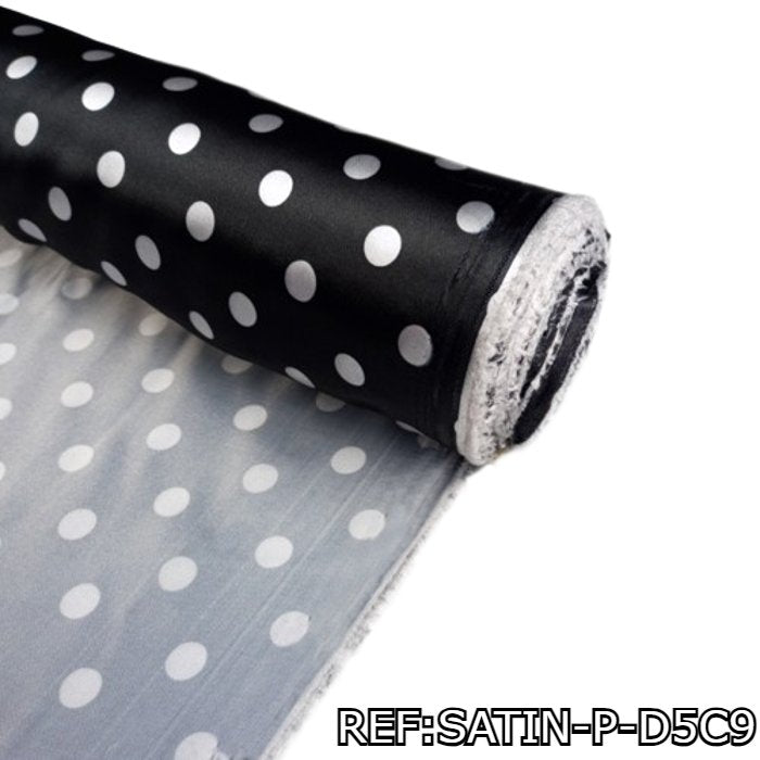 TELA-SATIN-ESTAMPADO-DISFRAZ-POLCA-ROCK-50S-NEGROS-SATIN-P-D5C9