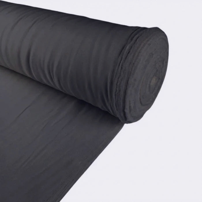 TELA-SEDA-POLIESTER-COLOR-GRIS-OSCURO