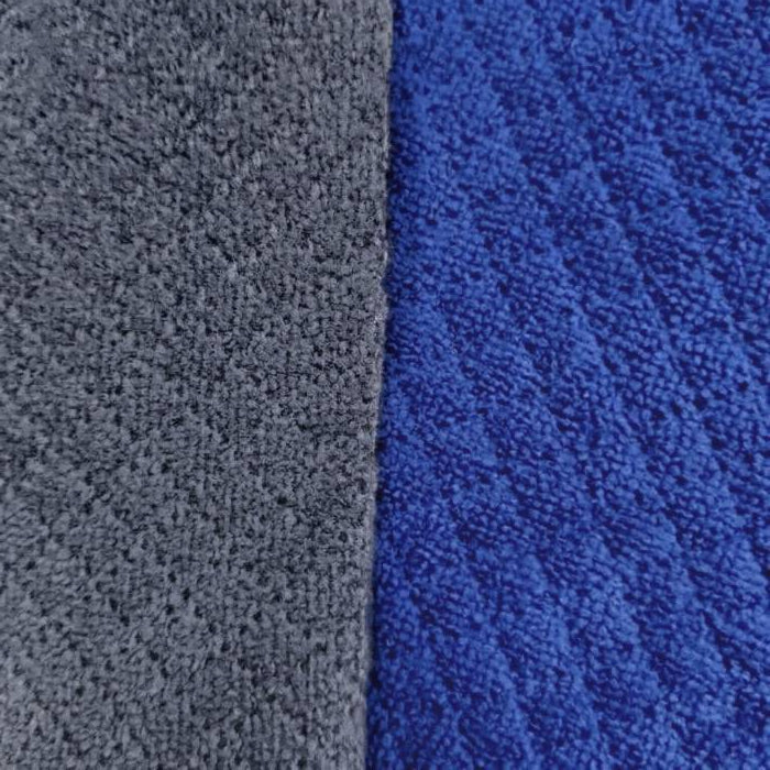 TELA-TOALLA-LIMPION-MICROFIBRA-DOBLE-FAZ-COLOR-GRIS-OSCURO-Y-AZUL-REY