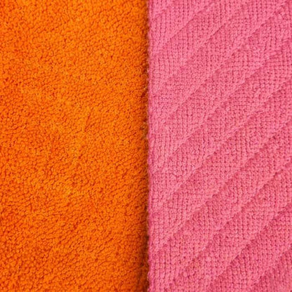 TELA-TOALLA-LIMPION-MICROFIBRA-DOBLE-FAZ-COLOR-NARANJA-Y-ROSADO