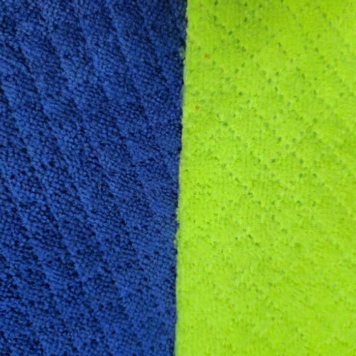 TELA-TOALLA-LIMPION-MICROFIBRA-DOBLE-FAZ-EN-COLOR-AZUL-REY-CON-VERDE-NEON