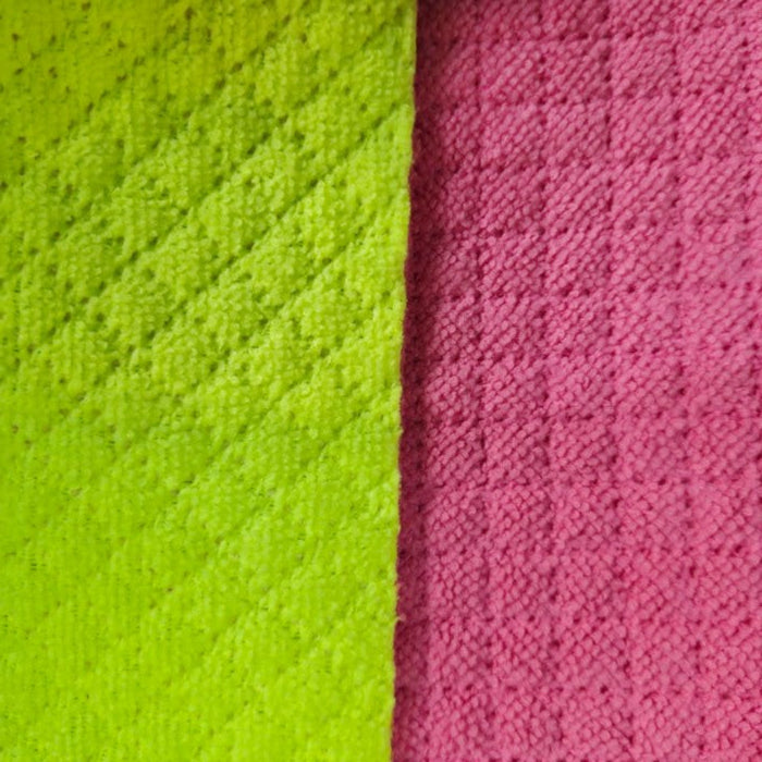 TELA-TOALLA-LIMPION-MICROFIBRA-DOBLE-FAZ-COLOR-FUCSIA-VERDE-NEON