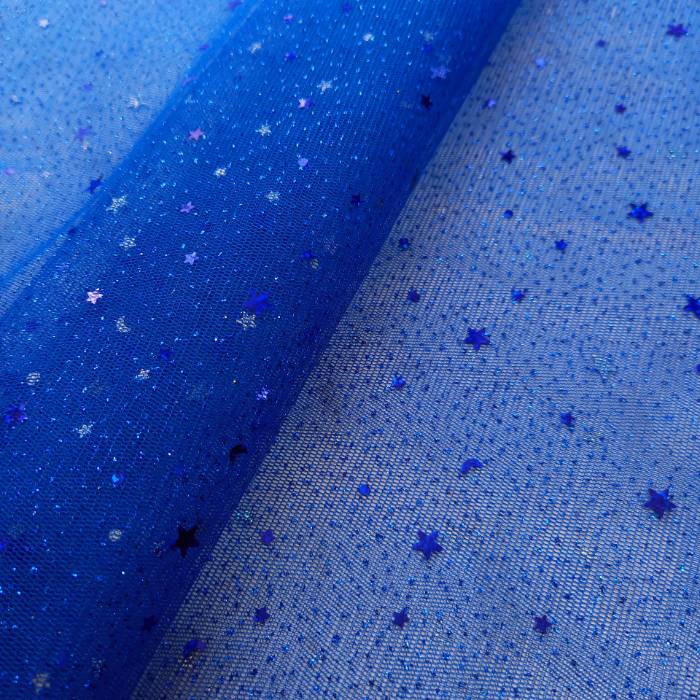 TELA-TUL-ESCARCHADO-ESTRELLAS-COLOR-AZUL-REY