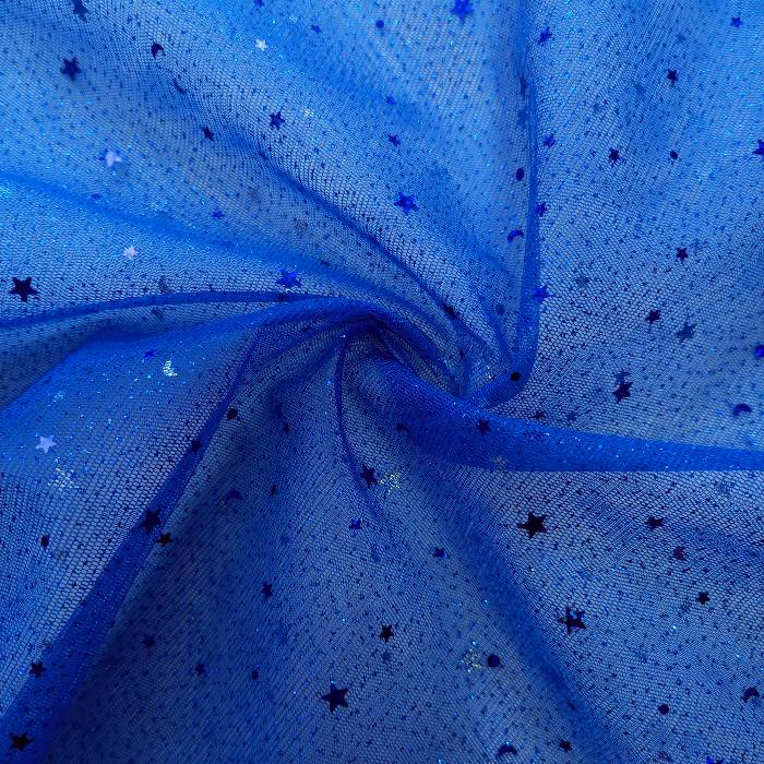 TELA-TUL-ESCARCHADO-ESTRELLAS-COLOR-AZUL-REY