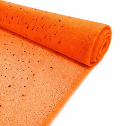 TELA-TUL-ESCARCHADO-ESTRELLAS-COLOR-NARANJA-NEON