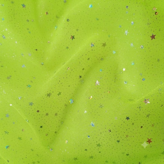 TELA-TUL-ESCARCHADO-ESTRELLAS-COLOR-VERDE-PISTACHO