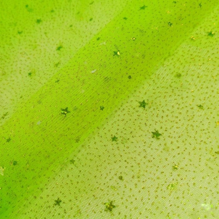 TELA-TUL-ESCARCHADO-ESTRELLAS-COLOR-VERDE-PISTACHO