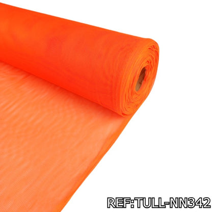 TELA-TUL-UNICOLOR-COLOR-NARANJA-NEON-TULL-NN342