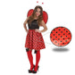 Tela Disfraz Mariquita Roja x Metros