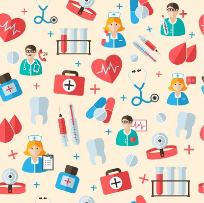 Tela Antifluido para Uniformes de Doctores y Enfermeras