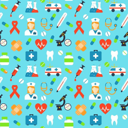 Tela Antifluido para Uniformes de Doctores y Enfermeras