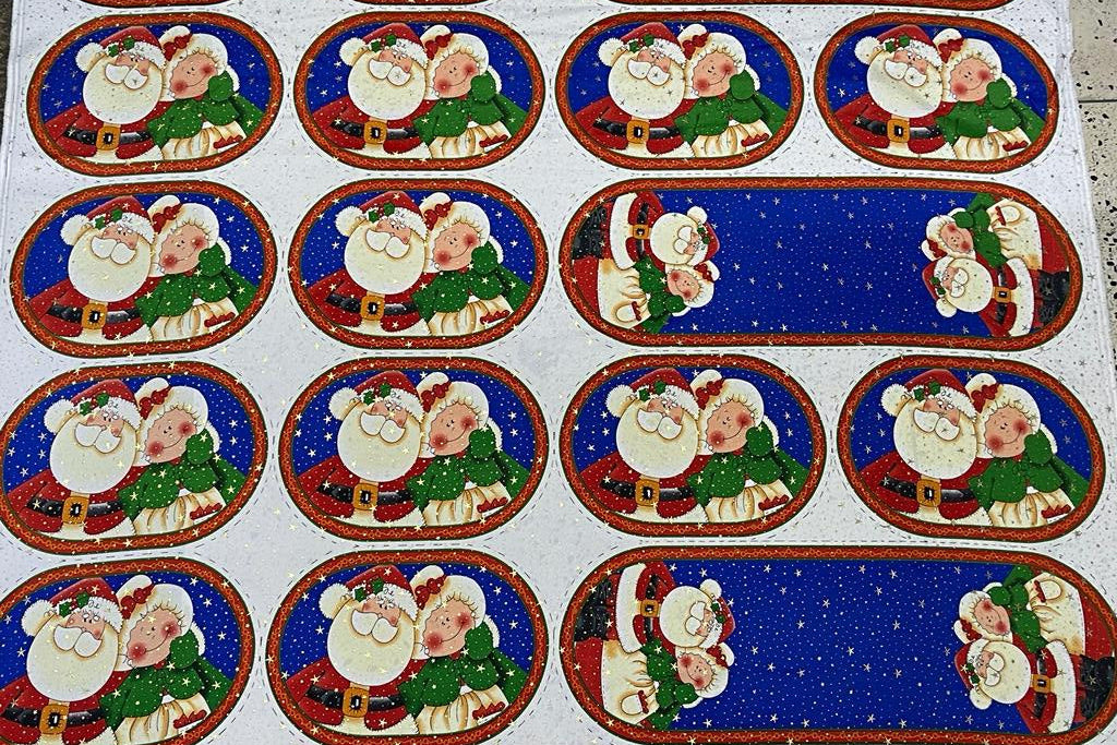 Tela Individuales Navideños de Lurex x Unidad