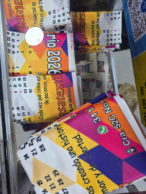 Calendario en Tela del 2026 de 70cm x 50cm