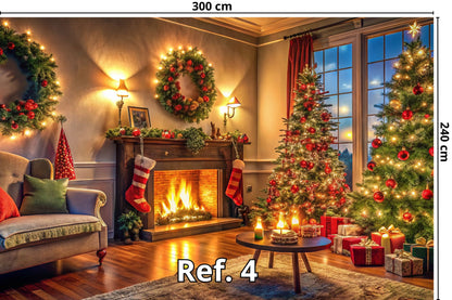 Tela para Fondo Navideño de 300cm x 240cm