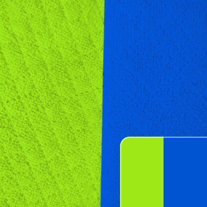 TELA-TOALLA-LIMPION-MICROFIBRA-DOBLE-FAZ-EN-COLOR-AZUL-REY-CON-VERDE-NEON