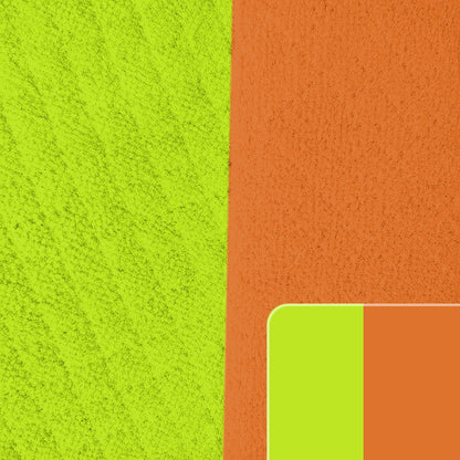TELA-TOALLA-MICROFIBRA-DOBLE-FAZ-COLOR-NARANJA-Y-VERDE-NEON