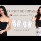 Molde de Corset de Copas PDF - Tallas S, M, L