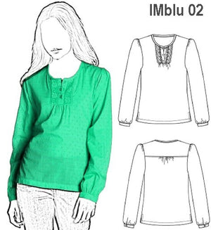 MOLDE BLUSA CERRADA NIÑA 0902