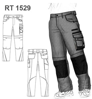 MOLDE PANTALON TRABAJO RT 1529