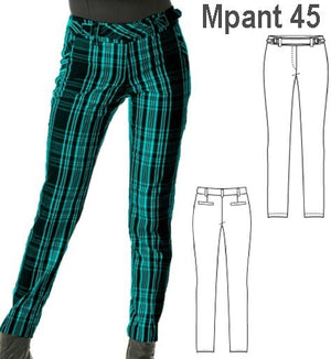 MOLDE PANTALON AJUSTADO MUJER 0945