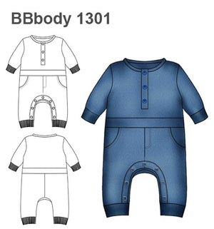 MOLDE BODY ENTERIZO BEBE 1301