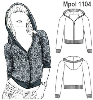 MOLDE POLERON CHAQUETA MUJER 1104