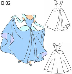 MOLDE DISRAZ ADULTO PRINCESA DE CUENTO D0902