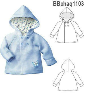 MOLDE CHAQUETA CAPERUZA BEBE 1103