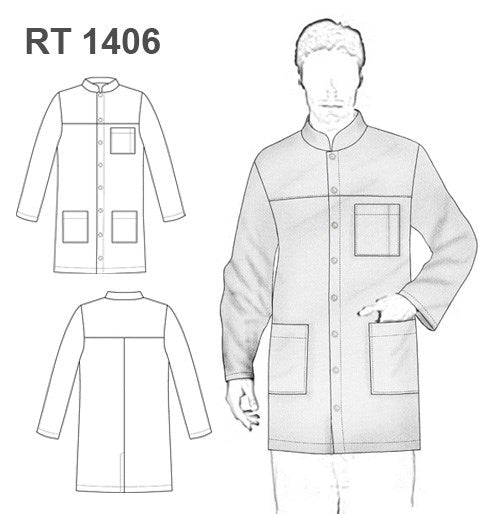 MOLDE CHAQUETA MEDICO RT 1406