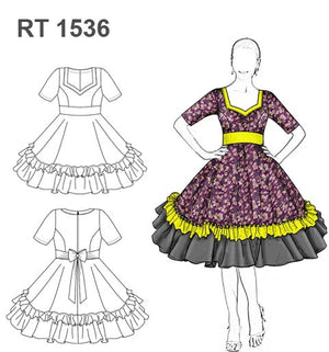 MOLDE VESTIDO HUASA 1536