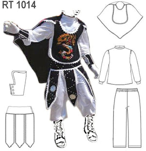 MOLDE CONJUNTO CAPORAL INFANTIL RT 1014