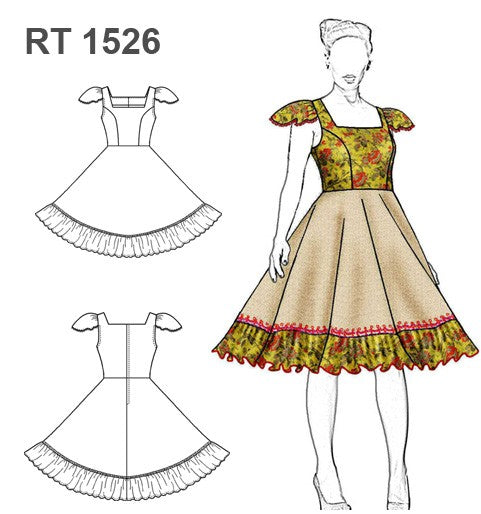 MOLDE VESTIDO HUASA RT 1526