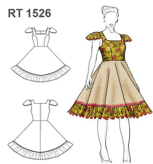 MOLDE VESTIDO HUASA RT 1526