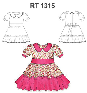 MOLDE VESTIDO HUASA BEBE RT 1315