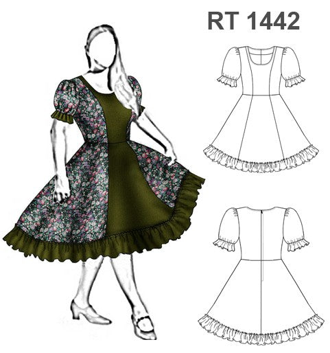 MOLDE VESTIDO HUASA RT 1442