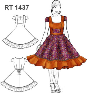 MOLDE VESTIDO HUASA RT 1437