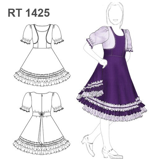 MOLDE VESTIDO DE HUASA INFANTIL RT 1425